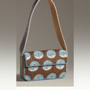 Anthropologie Beaded Fiona donut bag